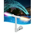 thumbnail image 1 of Meottam Solar Power Pool Fountain with Colorful Lights – Auto Light Sensing, Remote-Controlled, Dual-Head Adjustable Sprinkler, Compatible with Above/Inground Pools (White), 1 of 7