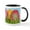 White/Black Inside, variant on CafePress - Happy Easter Decorated Eggs Mugs - 11 oz Ceramic Mug - Novelty Coffee Tea Cup