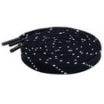 thumbnail image 1 of Santimon 2 Pairs Fashion Flat Replacement Shoelace for Sneakers/ High Tops/ Sport Shoes 39" Navy White, 1 of 3