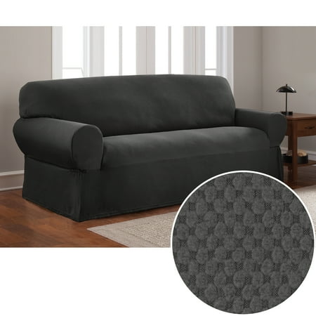 Mainstays Stretch Pixel 1 Piece Sofa Furniture Cover Slipcover