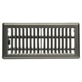 thumbnail image 3 of Imperial 4" x 10" Brushed Nickel Steel Floor Register, Louvered, 1-pk, 3 of 6