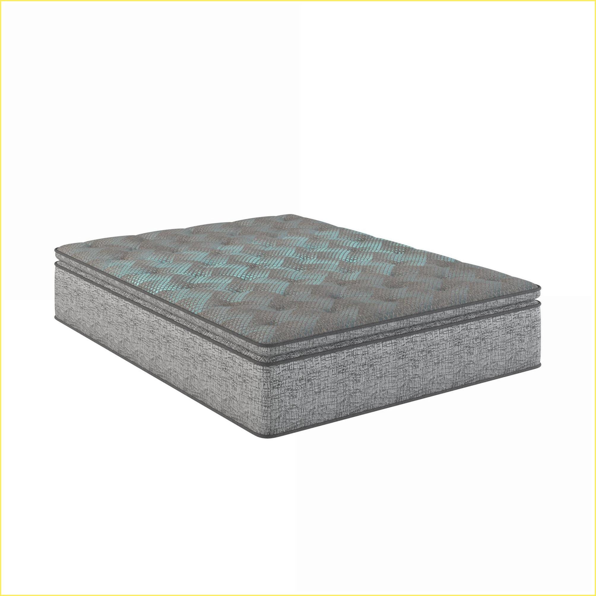 Mattresses | Restonic 12\" Hybrid Euro Top California King Mattress, Plush Comfort, Pocketed Coils | Foam | Slate Gray + Royal Blue