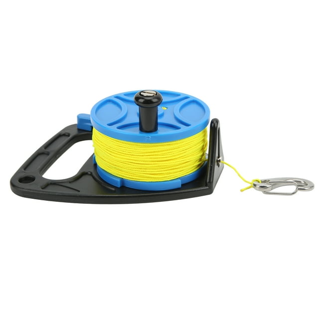 Diving Reel, Anchor Rope Spool Finger Reel Dive Wreck Reel with Clip 83m Wire for Cave Exile Diving