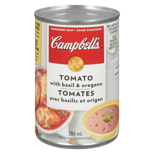 Soupe aux tomates avec basilic et origan condensée de Campbell's 284 ml