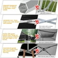 thumbnail image 3 of SANOPY 10' x 20' Heavy Duty Pop up Canopy with 6 Removable Sidewalls, Outdoor Waterproof & Party Wedding Gazebo with Roller Bag, 4 Sandbag, Black, 3 of 8