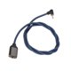 thumbnail image 5 of Adaptador De Cables De Audio, Multipropósito Sin Pérdidas Estable ángulo Recto De 90 Grados 3,5 Mm Macho A 2 Cables De Audio Hembra Para IPhone Para IPod EOTVIA No, 5 of 6