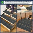 thumbnail image 7 of 8 X 30 15 Pack Non Slip Stair Carpet Treads For Wood Steps Indoor Stair Mats Covers With Adhesive AntiSlip Stair Runner Rug For Elders And Dogs, 7 of 7