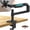 Black, variant on Ergounion Single Monitor Arm Desk Mount, Holds Screens up to 40 Inches and 25 lbs, Fully Adjustable Vesa Monitor Mount with C-Clamp and Grommet Base, Aluminum, Silver