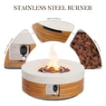 thumbnail image 3 of MOALCOFER 28'' Round Concrete Fire Pit Table,Dual-Texture Design with Lava Rocks and Cover, 3 of 7