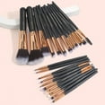 thumbnail image 3 of Tignapoo MAANGE 22-Piece Wooden Handle Makeup Brush Set for All Skin Types, Travel-Friendly & Non-Slip Grip, Black, 3 of 6