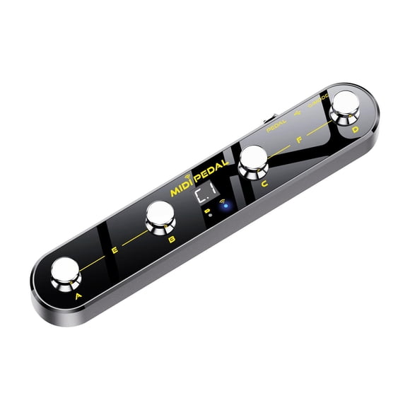 Controlador de pie MIDI Accesorios para instrumentos musicales Antideslizante Compacto Portátil P4