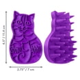thumbnail image 4 of KONG ZoomGroom Cat Grooming Brush, Reduces Hairballs, Purple, 4 of 7