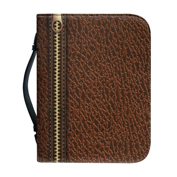 HELLHERO Diamond Quilt Bible Covers for Adults, Zipper Church Bible Bag with Waterproof for Outdoor Study Work Christian Prayer