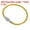 Yellow, variant on 4.3 Inch Wire Keychain Cable Stainless Steel Key Ring Loop, Yellow 5 Pack