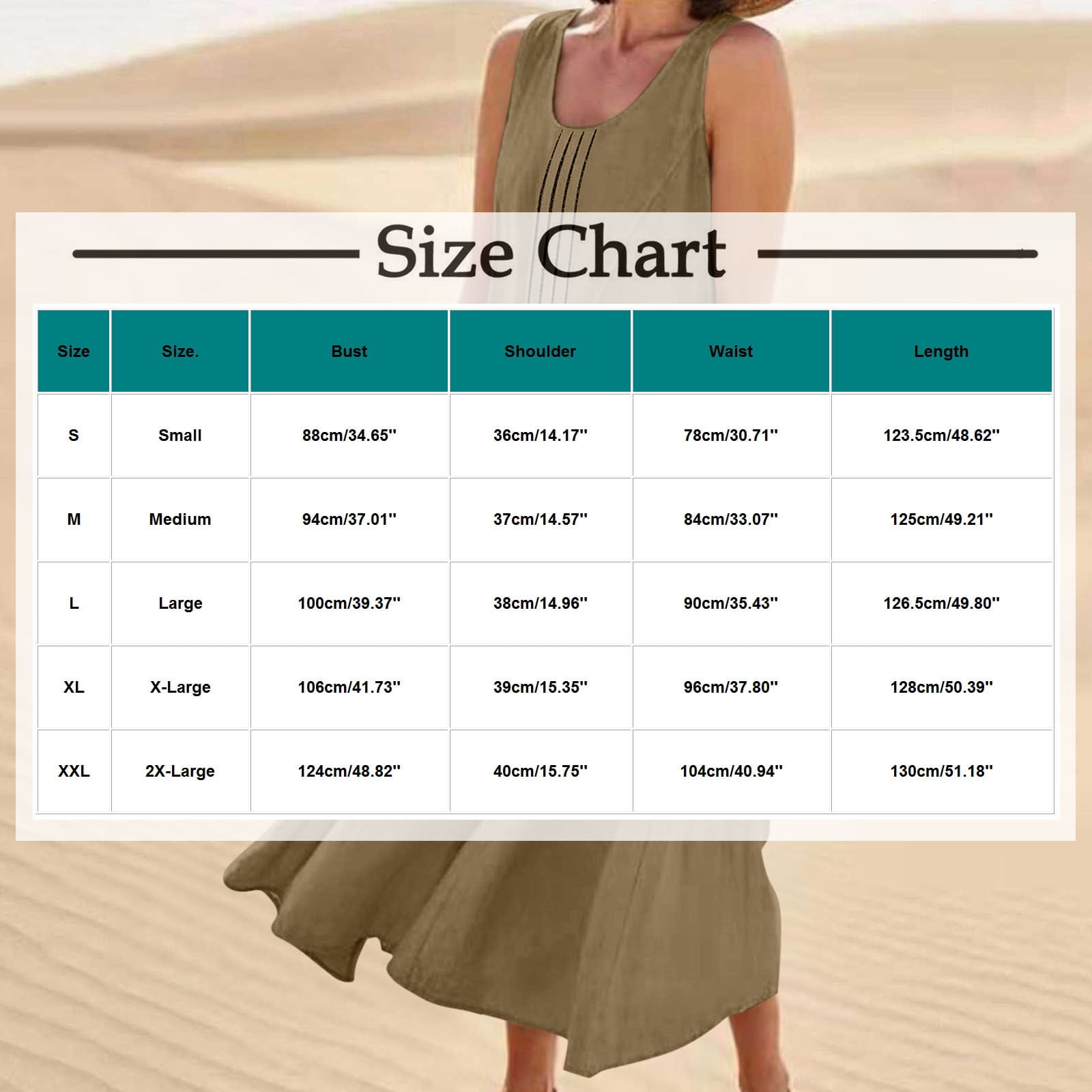 Dreluolixuan Womens Athletic Dress Linen Blend Crew Neck Sleeveless Shirred Tunic Flowy with Pocket Solid Soft Dress Elegant Holiday Loungwear