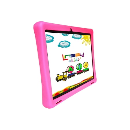 UPC: 0602573713273 | LINSAY 10.1 inch Kids tablets 2GB RAM 32GB Android 12 WiFi Tablet for kids  Camera  Apps  Games  Learning Tab for Children with Pink Kid Defender Case Educational Tab  Back to School