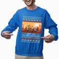 thumbnail image 2 of Christmas Sweatshirt, Funny Cowboy Santa Happ-yee Haw-lidays Christmas Sweatshirt, Western & Rustic Ugly Sweatshirt, Festive Crewneck for Parties & Gifts, 2 of 5
