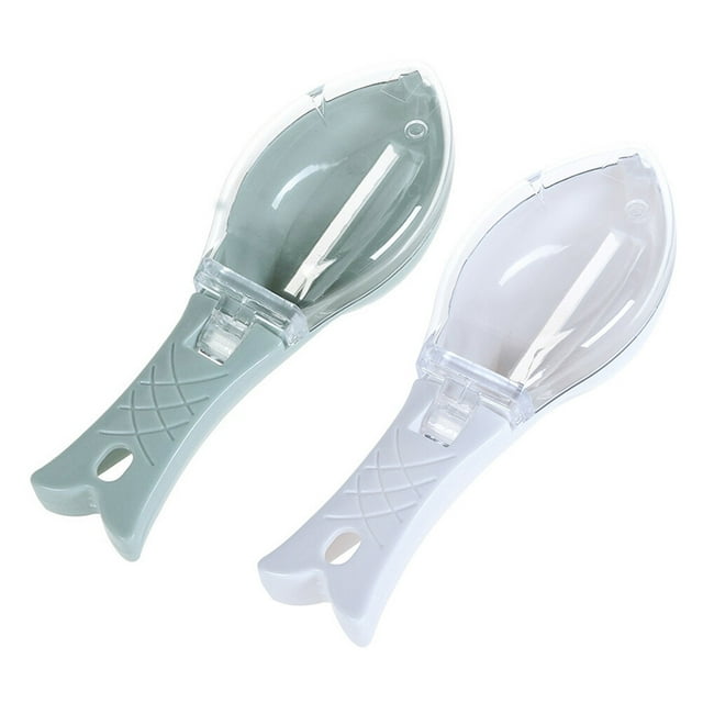 MasteelfCA 2pcs Fish Scaler Fish Skin Brush Fast Fish Scale Remover Fish Descaler Tool