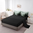 thumbnail image 5 of jejeloiu Retro Natural Landscape 7-Piece Twin Bedding Sets,Jungle Mountain Range Bedding Comforter Set,Green Black Sheet Sets For Kids,Breathable Home Decor Reversible, 5 of 8