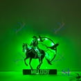 thumbnail image 3 of Shinelab Cowgirl Metal Wall Art LED Light, Cowgirl Riding Horse Name Sign Home Decor, Western Metal Sign, Country Living Decor, Cowboy Metal Sign 3990, 3 of 3