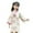Beige, variant on Ruyang Little Girls Dress for Chinese New Year, Kids Girl Long Sleeve Tang Suit Traditional Dress Retro Ethnic Cheongsam