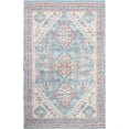 thumbnail image 2 of SAFAVIEH Saffron Kierra Bordered Oriental Area Rug, Blue/Rust, 5' x 8', 2 of 4