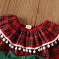 thumbnail image 4 of YEEDISON Baby Dress Children's Dress Autumn and Winter Girl's Dress Plaid Pattern Long Sleeve Cotton Christmas Party Girl's Dress Group 6-9M, 4 of 4