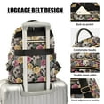 thumbnail image 3 of FORMRS Mini Backpack Purse for Women Travel Daypack Casual Shoulder Bag, White Skull Rose Pattern, 3 of 7