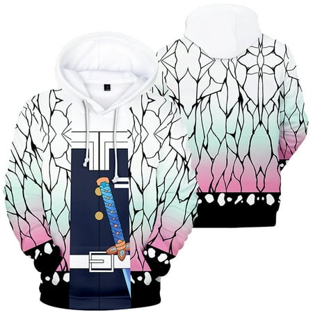 

MLFU Toddler Girls Hoodies Anime Demon Slayer Cotton-Blend Fleece Winter Hoodies Sweatshirt with Pocket for Adults