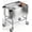 Silver, variant on Chantmo Party Ice Bin Cart Portable Stainless Steel Insulated with Wheels Sliding Lid Removable Handle Drain for Outdoor Patio Event