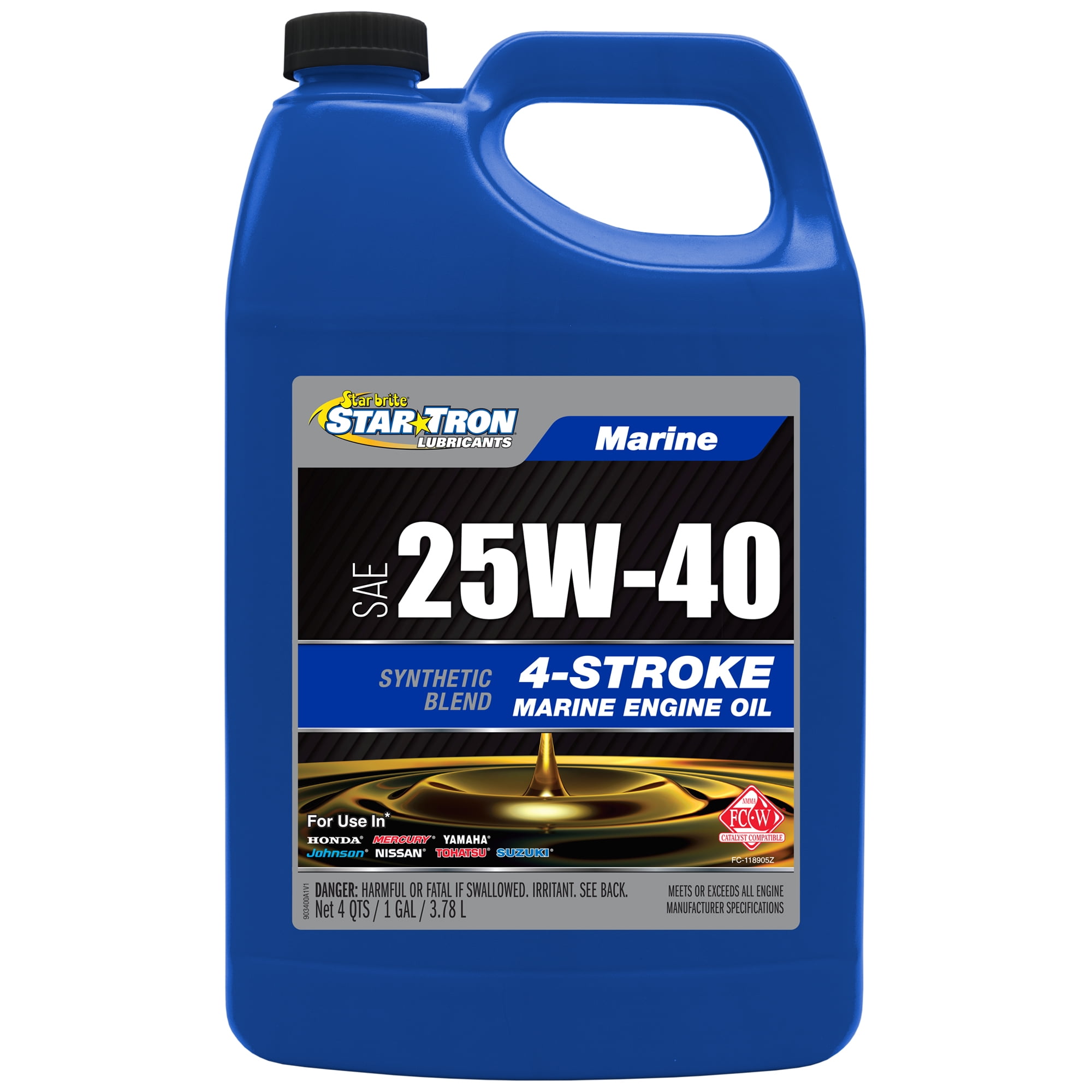 (2 pack) Star Tron Lubricants - 4-Stroke Oil 25W40 - Gallon