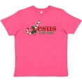 thumbnail image 3 of Inktastic Candy Cane Jesus Youth T-Shirt, 3 of 5