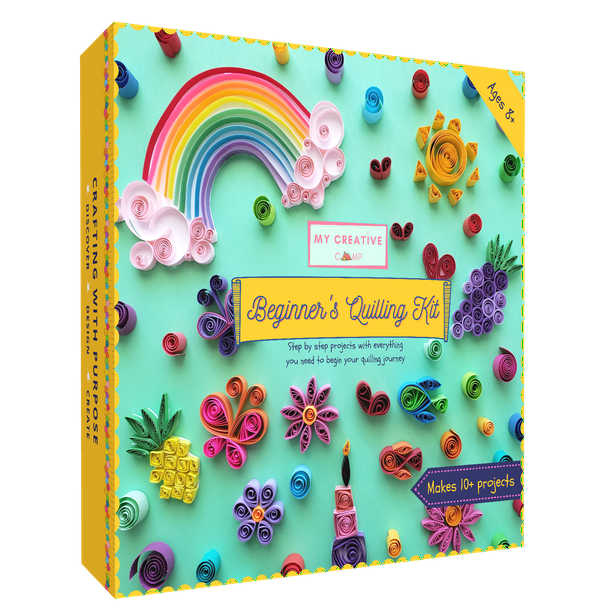 MY CREATIVE CAMP Beginner's Quilling Kit DIY Craft Kit for Kids and Adults