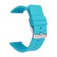 thumbnail image 4 of Correa de silicona Hebilla de metal de liberación rápida Correa de repuesto Correa de reloj Hebilla plateada azul, 4 of 8