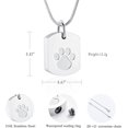 thumbnail image 2 of Personalized Urn Necklaces for Ashes Custom Photo / Text Stainless Steel Memorial Cremation Jewelry Keepsake Sympathy Gift Cremation Jewelry, 2 of 7