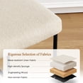 thumbnail image 5 of ONEVOG 26" Counter Height Bar Stools Set of 2, Modern Upholstered Linen Counter Chairs with Backrest, Beige, 5 of 12