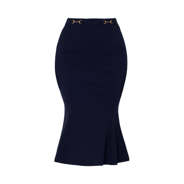 Estilo Sirena Faldas Largas Con Cortes Estilo Sirena Pollera Corte