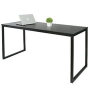 ZenSports 55 inch Large Computer Desk Home Office MDF Writing Desk Workstation Black