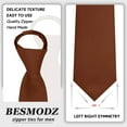 thumbnail image 3 of QCWQMYL Zipper Ties for Men Zip up 6P Classic Adjustable Necktie ,Easy Pretied Solid Color Polyester, 3 of 7