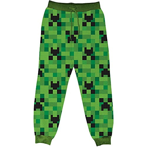 Minecraft Creeper Pajama Jogger Sleep Pants Licensed Green Small Walmart