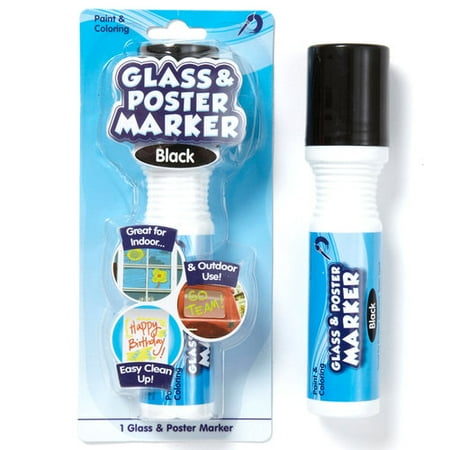 Kids Craft Glass and Poster Marker, Black