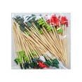 thumbnail image 7 of 50/100pcs Bamboo Cake Dessert Salad Sticks Christmas Party Merry Christmas Forks Fruit Fork Toothpick Food Picks TYPE A-100PCS, 7 of 7
