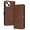 Brown, variant on Compatible with iPhone 13 Mini Wallet Case for Women, Premium PU Leather Flip Cover with Card Holder, Kickstand Feature Protective Purse Case for iPhone 13 Mini with Wrist Strap,Brown