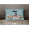 thumbnail image 4 of Carolines Treasures CK7937PW1216 Black Cocker Spaniel Sweet Home Canvas Fabric Decorative Pillow 12H x16W multicolor, 4 of 4