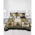 thumbnail image 2 of Full Size Quilt Bedding Set, Cabin Buffalo Plaid Reversible Summer Quilt 3 Pieces, Forest Bear Splicing Lightweight Bedspreads Coverlets with 2 Pillow Shams for All Seasons, 2 of 5