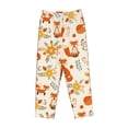 thumbnail image 4 of Bingfone Pajamas For Women,Flower Fox Pajama Pants With Pockets-Small, 4 of 9
