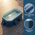 thumbnail image 4 of NOBOLEA 2.1m Foldable PVC Swimming Pool, Non-Inflatable Hard Side Pool for Outdoor Patio, Beach & Garden, Summer Cooling Bath for Family, 4 of 11