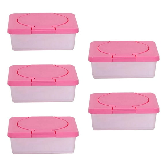 5X Dry & Wet Tissue Paper Case Care Baby Wipes Napkin Storage Box Holder Container