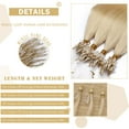 thumbnail image 5 of SEGO Micro Loop Real Thick Human Hair Extensions 100 Strands Invisible Micro Ring Beads Remy Thick Hair, 5 of 8