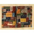 thumbnail image 1 of Ahgly Company Machine Washable Indoor Rectangle Contemporary Metallic Gold Area Rugs, 7' x 10', 1 of 7